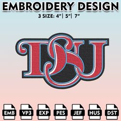 delaware state hornets embroidery files, embroidery designs, ncaa embroidery files, digital download.