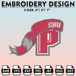 sacred heart pioneers embroidery files, embroidery designs, ncaa embroidery files, digital download