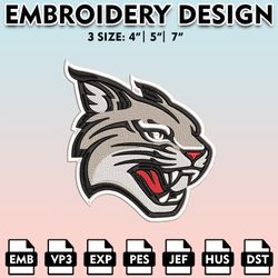 davidson wildcats embroidery files, embroidery designs, ncaa embroidery files, digital download.