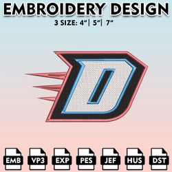 depaul blue demons embroidery files, embroidery designs, ncaa embroidery files, digital download...