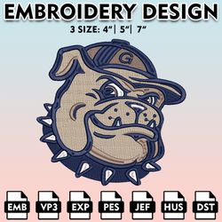 georgetown hoyas embroidery files, embroidery designs, ncaa embroidery files, digital download