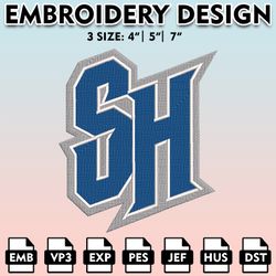 seton hall pirates embroidery files, embroidery designs, ncaa embroidery files, digital download......