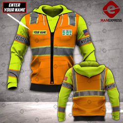 nv2404 customized nycdot &8211 new york city department of transportation 3d safety all-over pullover hoodie print unise