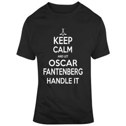 oscar fantenberg keep calm handle it los angeles hockey t shirt