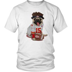 patrick mahomes pug mahomes kansas city chiefs shirt by globalteeshop