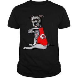 pitbull rottweiler i love kansas city chiefs shirt