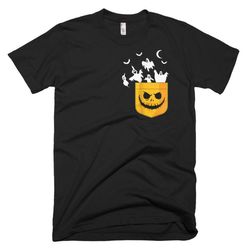 pocket ghosts peeking funny halloween t-shirt