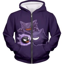 pokemon favourite ghost hoodie all over printed