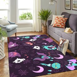 pokemon ghost area rug geeky carpet &8211 home decor &8211 bedroom living room decor