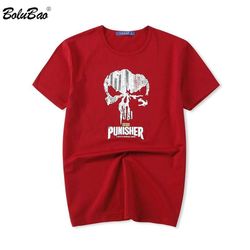 punisher skull ghost men black summer short sleeve t shirts tops printing casual cotton tees