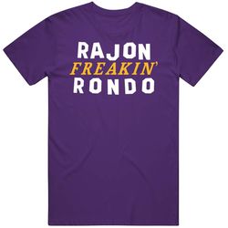 rajon rondo freakin los angeles basketball fan v2 t shirt