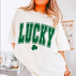 lucky shirt, st patrick's day shirt, retro st patricks, clover shirt, lucky shamrock shirt, st patrick's day shirt