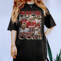 limited nick bosa tshirt, vintage football shirt, nick bosa vintage bootleg, american football, football vintage shirt