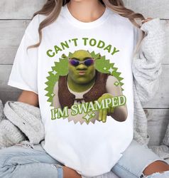 vintage can't today i'm swamped barbi shirt, disney fiona princess shirt, shrek and fiona shirt, funny shrek trending