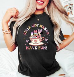 disney minnie daisy summer shirt, girls just wanna have fun, disney besties t-shirt, disneyworld shirt, disney summer