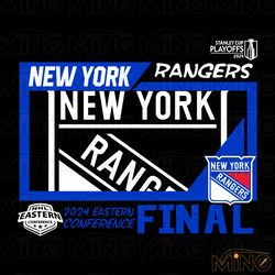 new york rangers 2024 stanley cup playoffs eastern conference final svg