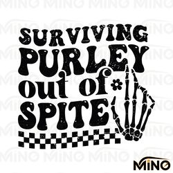 checkered surviving purley out of spite svg