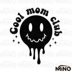 cool mom clubs melting face svg digital download files