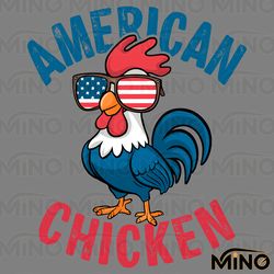 funny american chicken patriotic rooster svg