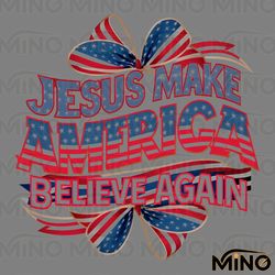 jesus make america believe again bow tie png
