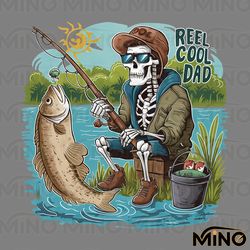 reel cool dad funny fishing png digital download files