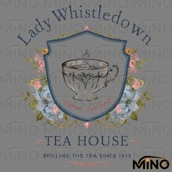 floral lady whistledown spilling the tea png