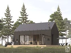 Barndominium House, Tiny House, Modern House, Architectural Plans - 16ft X 28ft ( 448 Sq Ft ) - 52 Pages Pdf