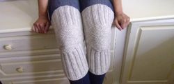 knee pads big sizes up to 23 inches at the knee knitted handmade