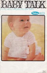 vintage knitting pattern for baby cardigans patons 833 baby talk