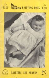 vintage coat dress knitting pattern for baby patons r.23 baby book