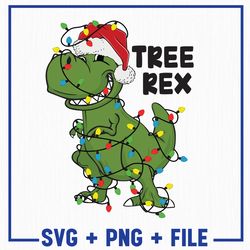 tree rex christmas svg, christmas dinosaur svg, merry christmas png, merry christmas svg