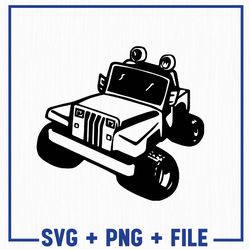 truck silhouette svg, car svg, american flag off road car svg, american classic off road svg