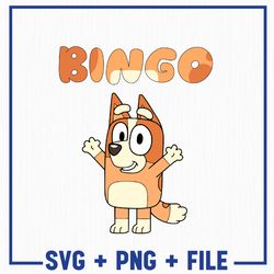 bingo svg, bluey bundle svg and png, bluey png, bluey family svg