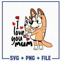 bluey png, bluey family svg, mum svg, bluey bundle svg and png