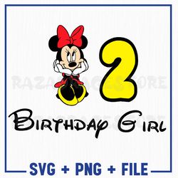 minnie mouse svg, minnie mouse png, mickey minnie svg, birthday girl svg