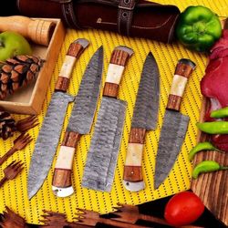 culinary mastery unleashed: 5-piece professional kitchen knives by blademaster