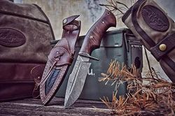 handcrafted damascus knives - unique hunting, fixed blade, gut hook, and ka-bar options for men - exquisite gifts,