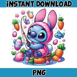 pink cartoon stitch png, cartoon easter png, stitch easter, happy easter day png, funny easter png,instant download (10)