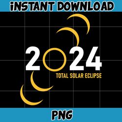 2024 total solar eclipse april png, total solar eclipse 2024 png, solar eclipse png, instant download