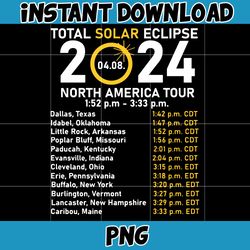 total solar eclipse 2024 png, double sided png, april 8th 2024 png, eclipse event 2024 png, celestial png