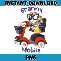 muffin granny mobile png, bluey family matching png, bluey png, bluey friends png, bluey birthday png