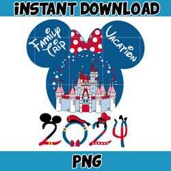 minnie family trip vacation 2024 png, mouse and friends png, magical castle png, retro 4th of july png