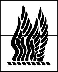british army 1st aviation brigade emblem vector file black white vector outline or line art file