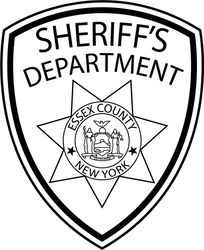 essex county sheriff law enforcement patch vector file black white vector outline or line art file