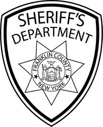 franklin county sheriff law enforcement patch vector file black white vector outline or line art file