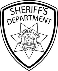 fulton county sheriff law enforcement patch vector file black white vector outline or line art file