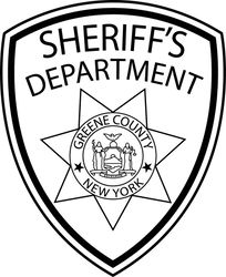 greene county sheriff law enforcement patch vector file black white vector outline or line art file