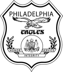 philadelphia egol badge vector file black white vector outline or line art file