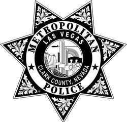 metropolitan police las vegas v2 badge vector file black white vector outline or line art file