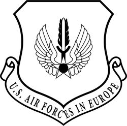 u.s. air forces in europe patch vector file black white vector outline or line art file